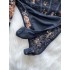 Pure desire spicy girl sexy thin long sleeved lace jumpsuit women's collar low chest versatile slim fit and slimming bottom top