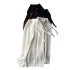 Korean style women's design sense, tie up waist, hollow out hook flower knitted half skirt, slit slim fit mid length skirt