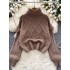 Korean version of simple and high-end knitted high neck sweater for women in autumn and winter, with thick and loose design and loose edges, trendy top