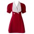 Summer new professional style suit dress, small red age reducing short skirt, backless 68670