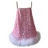 2024 Pink sequin camisole princess dress for daily wear, elegant dress for women 71350