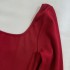 2024 Autumn/Winter New Red Long Waist Dress for Women 68821