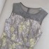 2024 Spring/Summer New Product Irregular Skirt Round Neck Mesh Embroidered Sleeveless Dress for Women 62711