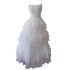 Stereoscopic sequin embroidered bead mesh one neck strapless dress cake camisole long dress waist cinched dress 68693