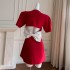 Summer new professional style suit dress, small red age reducing short skirt, backless 68670