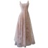 2024 Summer New Product Light Pink Sleeveless Daily Style Long Mesh Dress for Women 68686