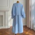 French style small fragrant woolen dress, cloak jacket, two-piece dress set 91547+68843