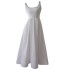 Summer new niche design, white handmade diamond decoration, elegant temperament, waist cinching suspender dress for women 68795