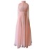 New socialite style elegant temperament waist cinched long skirt French retro banquet dress long skirt 67277