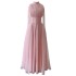 New socialite style elegant temperament waist cinched long skirt French retro banquet dress long skirt 67277