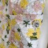 French style camisole floral long dress, three-dimensional floral daisy, waist cinching and neck hanging, vacation style lace dress 68643