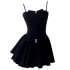 Light luxury socialite style party strapless dress with bow and fluffy three color jumpsuit 68857+68858+68877