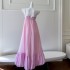 Summer New Pink=Color Strap Dress Loose Large Skirt Strap Dress for Women 68740