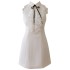 2024 Summer New Product: Apricot colored Sleeveless Daily Aging Short Style Dress for Women 68755