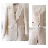 2024 autumn and winter new almond yellow suit jacket paired with vest and shorts temperament three piece set for women