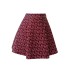 2024 autumn and winter new product: red tweed long sleeved top and jacket paired with short skirt for women