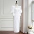 French pleated waist cinching dress, strapless slim fit mini dress, elegant white dress, dress, evening gown for women 67535