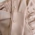 2024 Spring/Summer New Product khaki long sleeved short cut waist slimming daily dress for women 68405