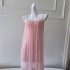 2024 Summer New Sakura Powder strapless mid length dress with camisole 68664