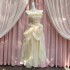 Temperament dress with waist cinching, slim fit, fluffy skirt for women, irregular princess dress, three-dimensional bow dress 68426