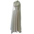 New socialite style elegant temperament waist cinched long skirt French retro banquet dress long skirt 67277