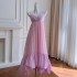 Summer New Pink=Color Strap Dress Loose Large Skirt Strap Dress for Women 68740