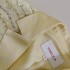 Early autumn new French design style yellow coarse tweed socialite short jacket and skirt set 91536+51308