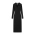 E-temperament slim fit and slimming knitted dress for women's autumn and winter coat, with a high-end feel and a hip hugging long skirt underneath