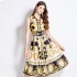 Original spot | 2024 gentle French retro sweet slimming waist cinching Hepburn style temperament big swing dress for women