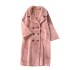 Winter thickened fur one-piece suit collar jacket for women's new loose and versatile mid to long imitation mink fur coat