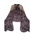 Leopard print chiffon shirt for women in autumn 2024, European and American style, fashionable bow tie tie, lantern sleeve, mesh top