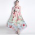 Original photo | 2024 dress new chiffon sloping shoulder beach dress beach vacation super fairy long dress