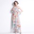 Original photo | 2024 dress new chiffon sloping shoulder beach dress beach vacation super fairy long dress