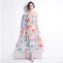 Original photo | 2024 dress new chiffon sloping shoulder beach dress beach vacation super fairy long dress