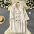 Winter thickened fur one-piece suit collar jacket for women's new loose and versatile mid to long imitation mink fur coat