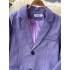 Advanced purple suit jacket for women, 2024 autumn Korean edition versatile casual loose button lapel suit top