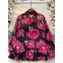 French style high-end floral long sleeved shirt for women's summer lantern sleeves, niche, exquisite, romantic atmosphere design top