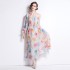 Original photo | 2024 dress new chiffon sloping shoulder beach dress beach vacation super fairy long dress