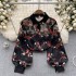 French style high-end floral long sleeved shirt for women's summer lantern sleeves, niche, exquisite, romantic atmosphere design top