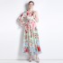 Original photo | 2024 dress new chiffon sloping shoulder beach dress beach vacation super fairy long dress