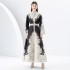 2024- Early Spring Palace Style Trumpet Sleeve Printed Long Lace Dress