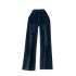 High waisted wide leg straight leg pants for children in autumn 2024, new loose and slim fit, narrow version, rhinestone embroidered casual jeans