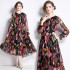 2024 chiffon printed dress