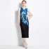 Miyake Wrinkle Positioning Printed Dress