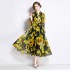 2024 chiffon printed dress