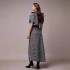 High end commuting plaid suit skirt in stock, spring and summer new style, big cuff cardigan jacket, high waisted long skirt 40036