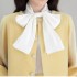 Vietnamese niche design new bow tie shirt jacket half skirt temperament socialite small fragrance style set 22245