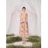 Spot Vietnamese designer's new colorful flower water-soluble embroidery short sleeved V-neck temperament dress 30181