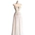 New temperament flower white camisole skirt niche waist cinched pleated jumpsuit long skirt 40085