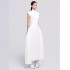 High end semi high neck irregular hem long skirt in stock, new temperament slim fit sleeveless dress 40202